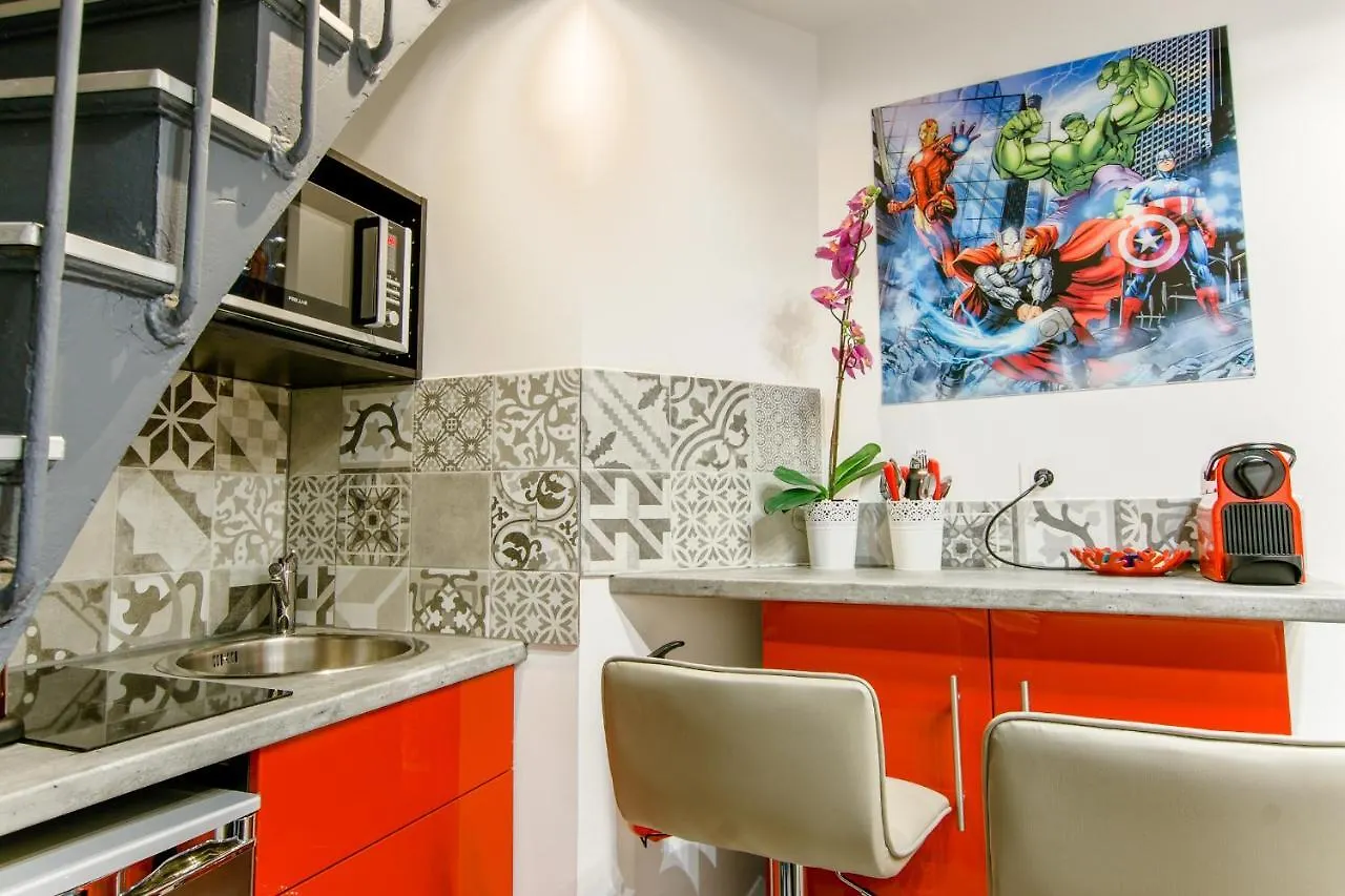 25 - Fun Duplex In Montorgueil 아파트 파리